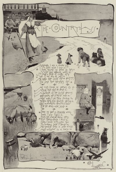 Den landlige pige af Cecil Charles Windsor Aldin